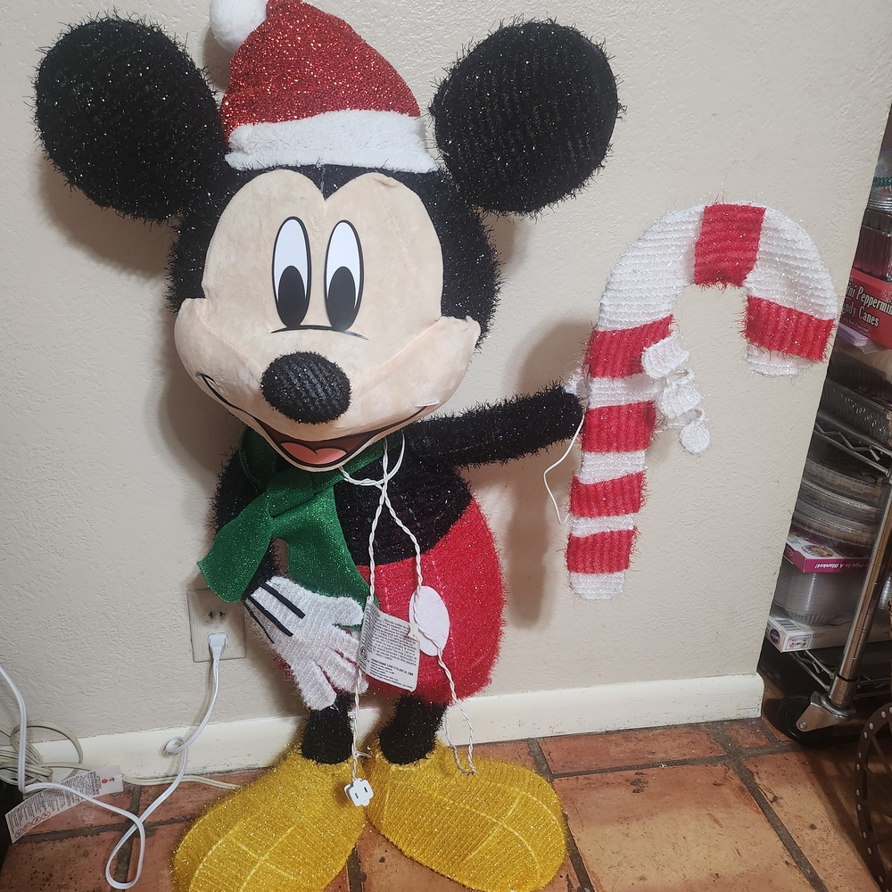 Disney Mickey Mouse Holiday Decor with Red and Black Accents